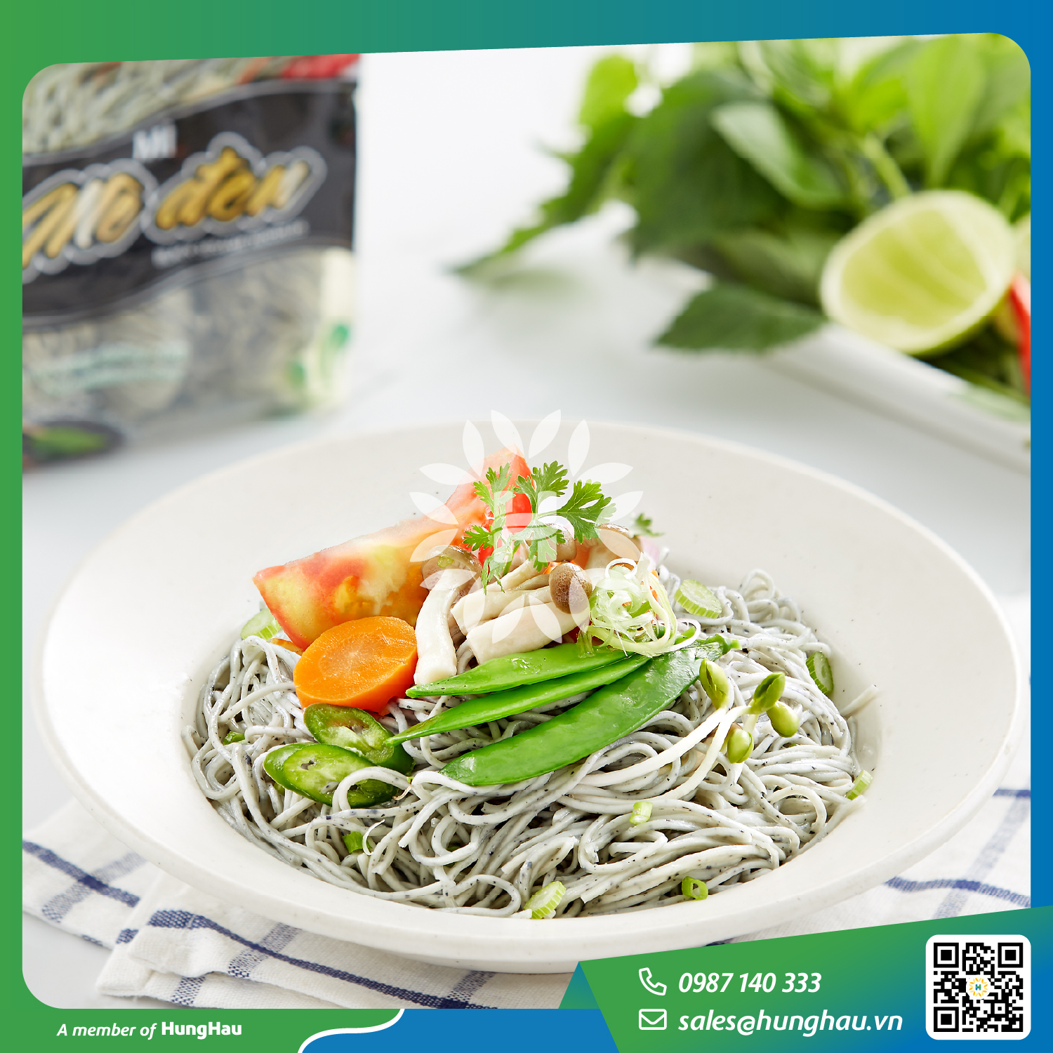 MÌ MÈ ĐEN HAPPY NOODLES 400GR - Ảnh 3