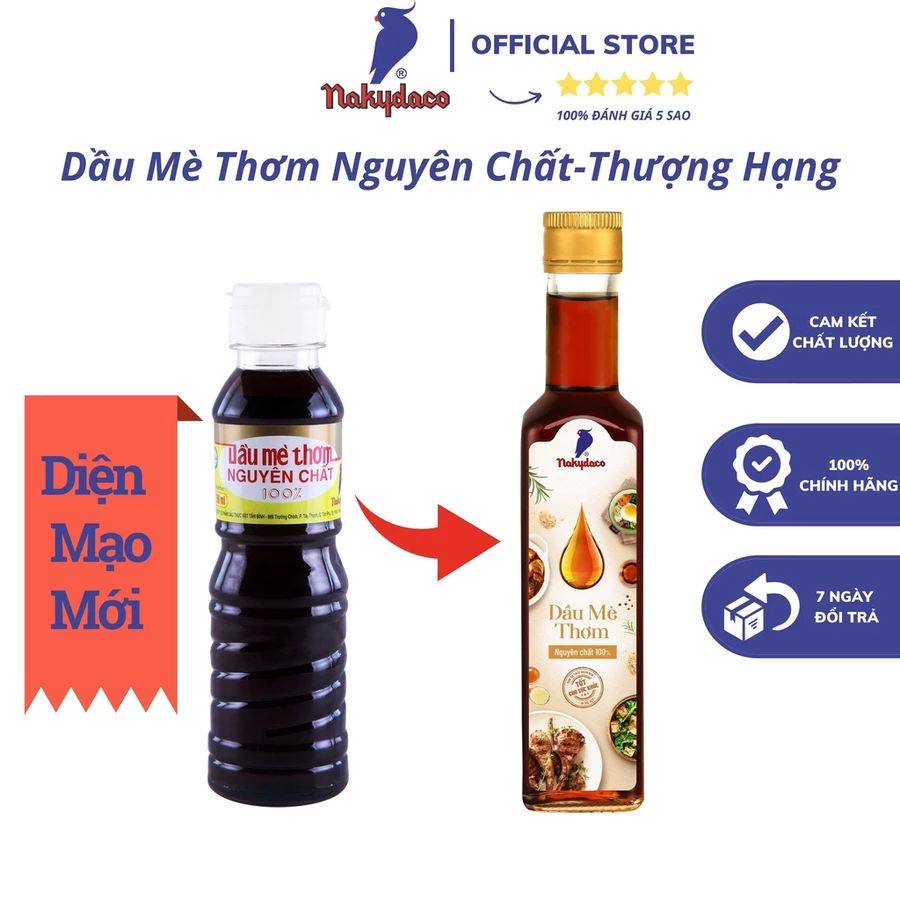 Dầu mè thơm 250ml – Nakydaco (Chai nhựa)